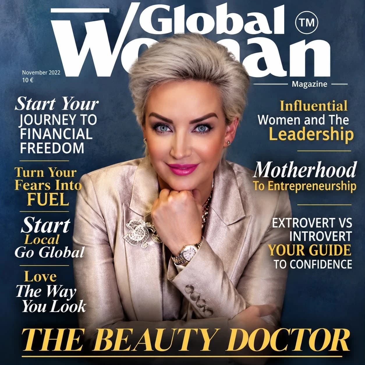 Global Woman Magazine, November 2022 — Sofia Bouzian, The Beauty Doctor