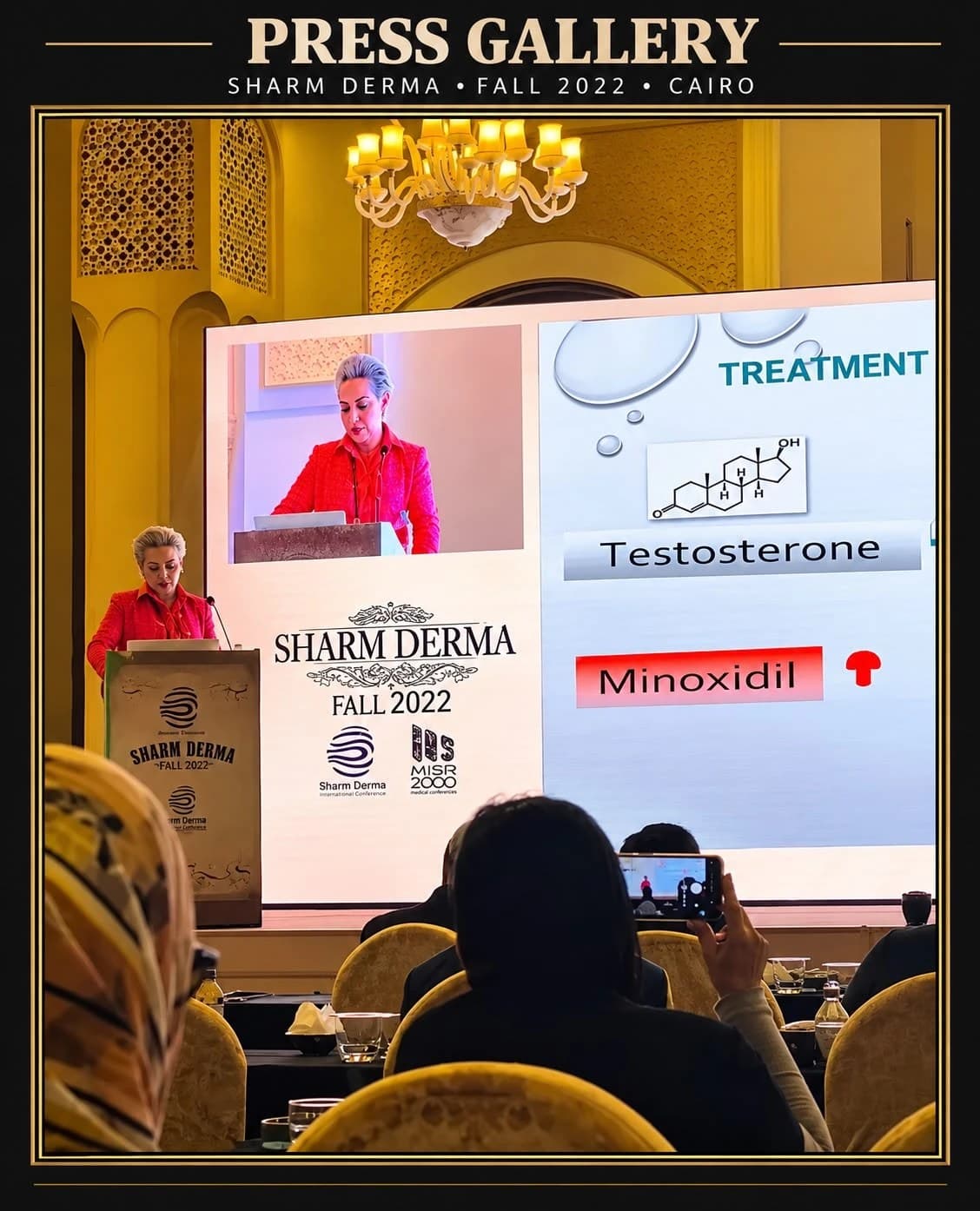 Sofia Bouzian presenting at Sharm Derma, Fall 2022, Cairo