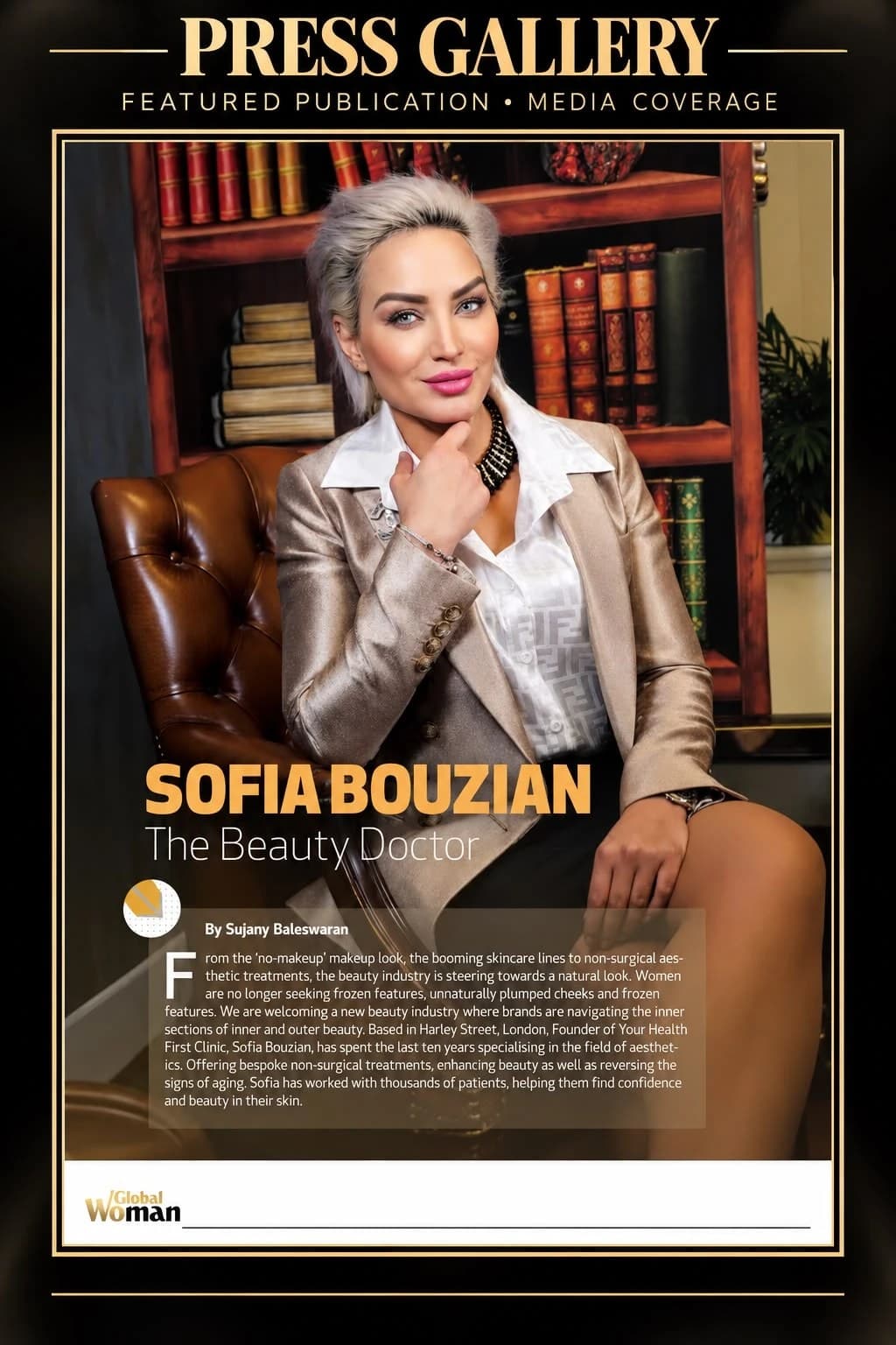 Global Woman featured publication — Sofia Bouzian, The Beauty Doctor