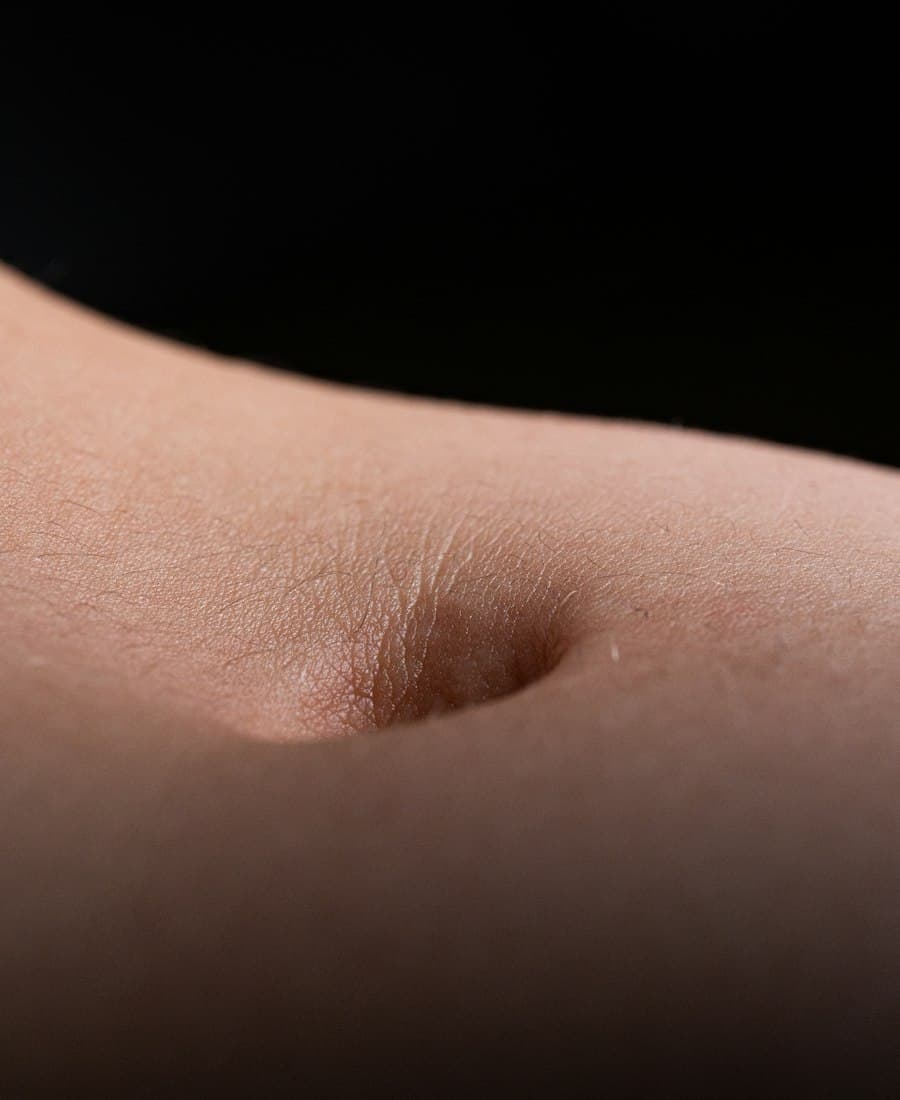 Close-up of the abdomen area
