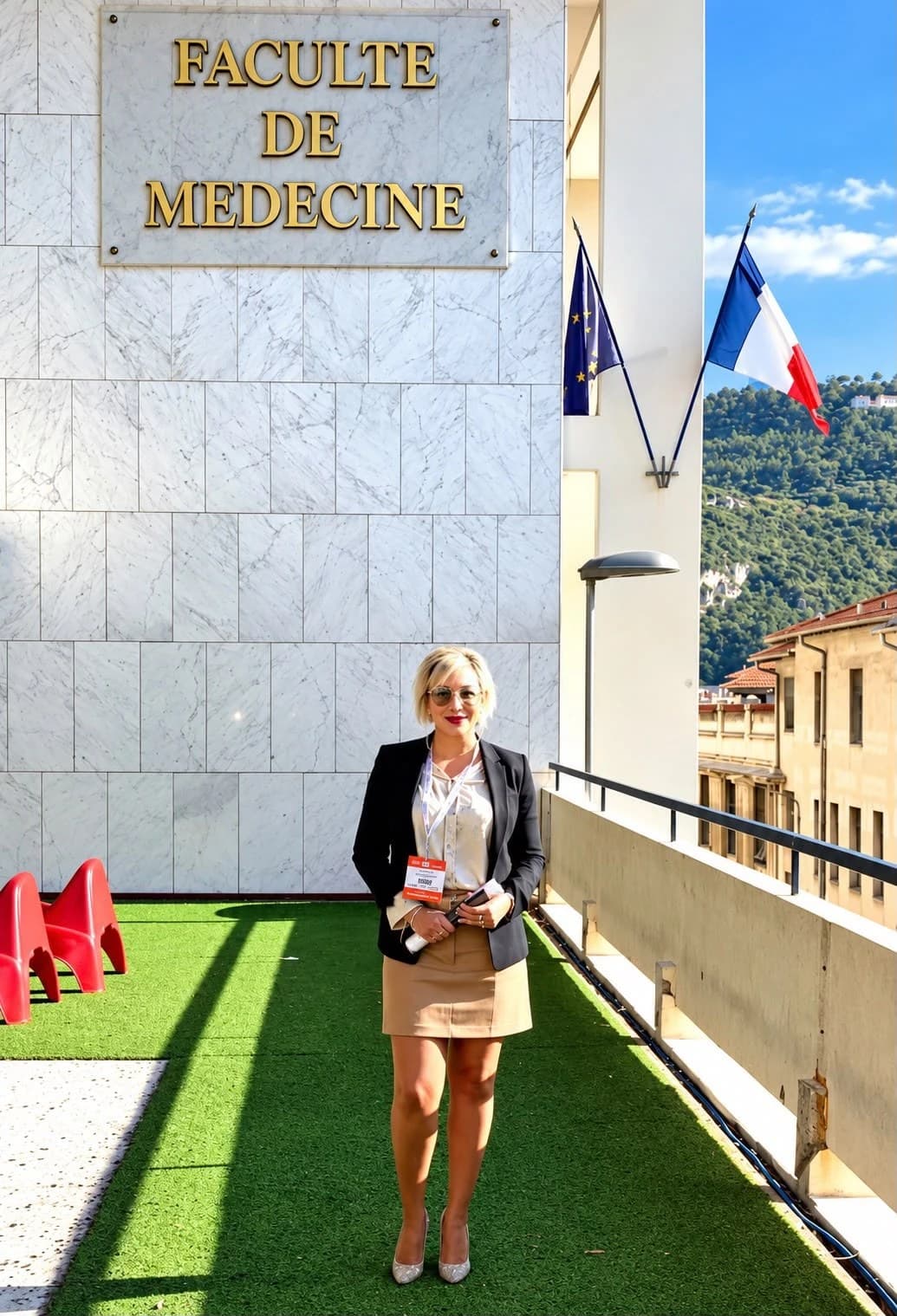 Sofia Bouzian at the Faculté de Médecine, Nice