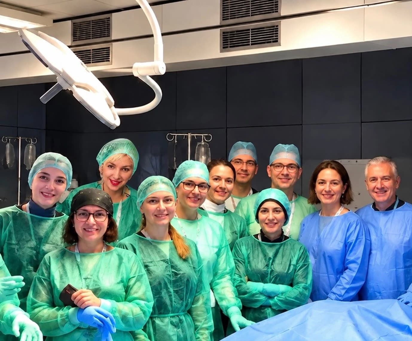 Anatomy laboratory training group photo
