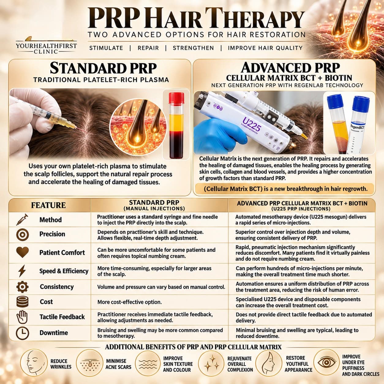 Your PRP Hair Restoration Options graphic