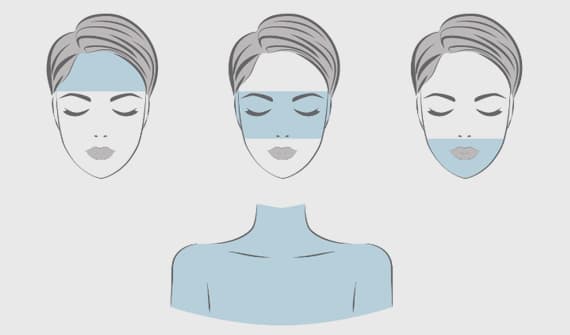 Fotoage 4 independent treatment areas — forehead, full face, lower face and neck
